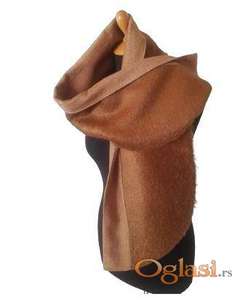 🧣 KEP ŠAL KASHMIR 100% – Dvobojan- sa dva lica-unikat-cena super povoljna!